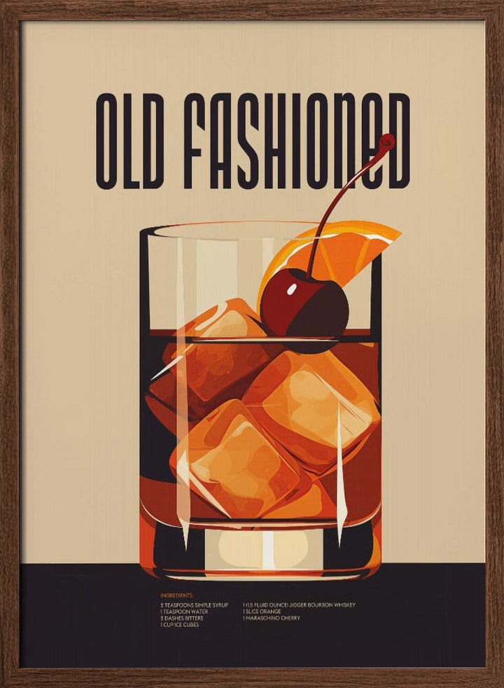 Old Fashioned - Stretched Canvas, Poster or Fine Art Print I Heart Wall Art