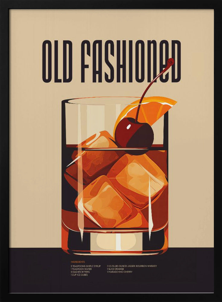 Old Fashioned - Stretched Canvas, Poster or Fine Art Print I Heart Wall Art