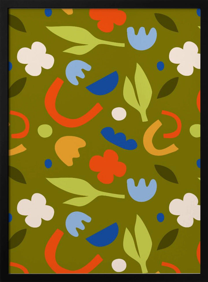 Olive Meadow - Stretched Canvas, Poster or Fine Art Print I Heart Wall Art