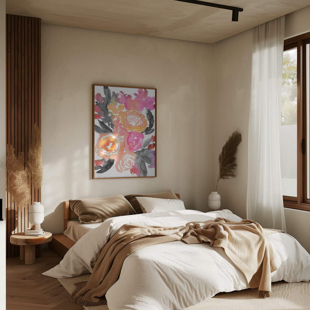 Olympe florals II - Stretched Canvas, Poster or Fine Art Print I Heart Wall Art
