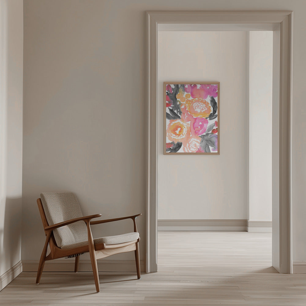 Olympe florals II - Stretched Canvas, Poster or Fine Art Print I Heart Wall Art