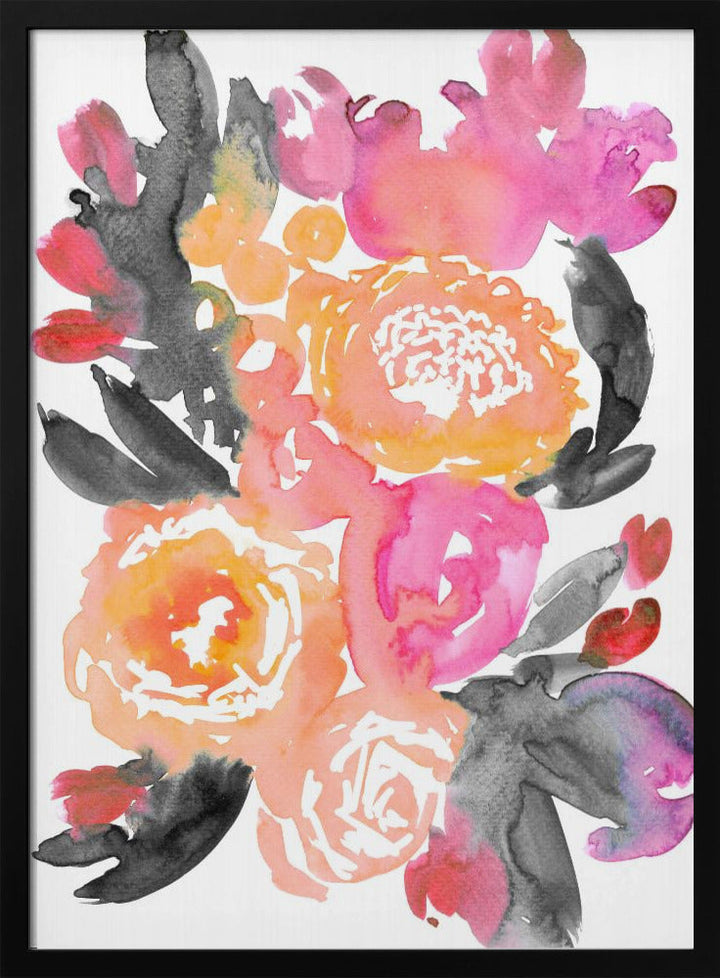 Olympe florals II - Stretched Canvas, Poster or Fine Art Print I Heart Wall Art