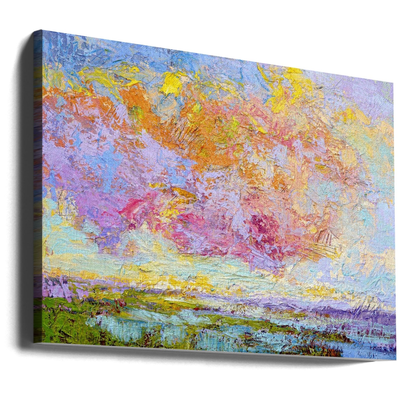 On A Summer's Eve - Stretched Canvas, Poster or Fine Art Print I Heart Wall Art
