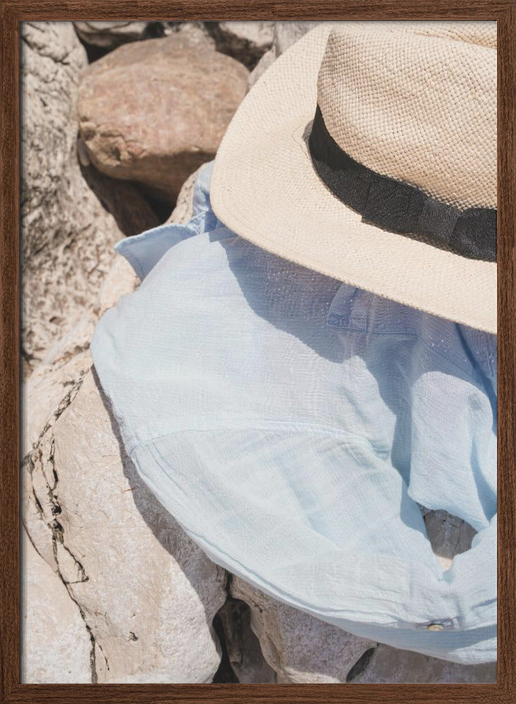 On the Beach - Stretched Canvas, Poster or Fine Art Print I Heart Wall Art