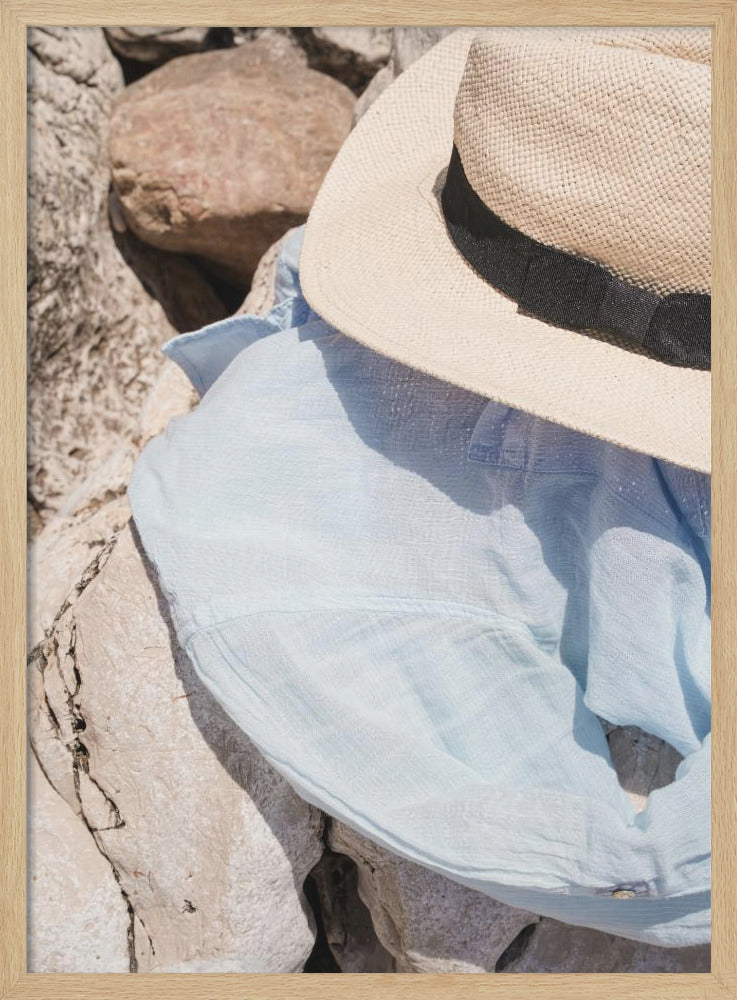 On the Beach - Stretched Canvas, Poster or Fine Art Print I Heart Wall Art