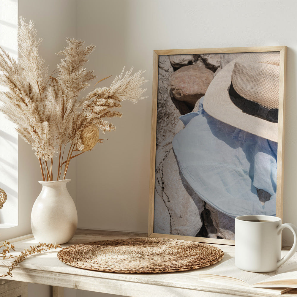On the Beach - Stretched Canvas, Poster or Fine Art Print I Heart Wall Art