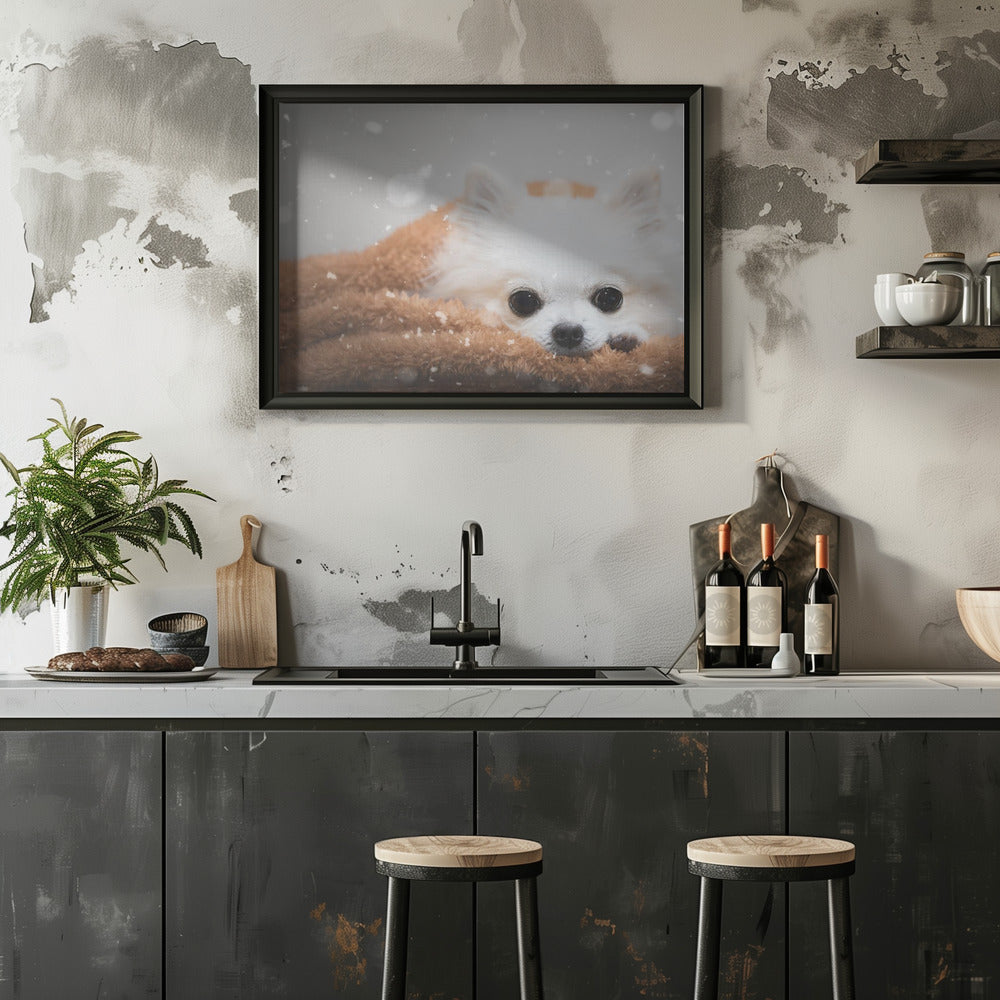 One day in winter - Stretched Canvas, Poster or Fine Art Print I Heart Wall Art