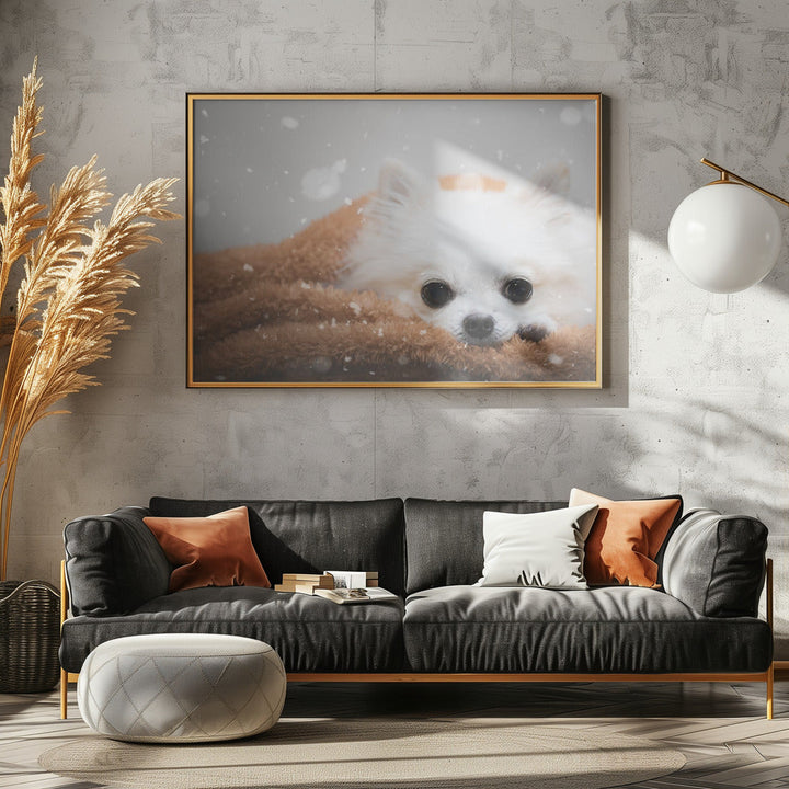 One day in winter - Stretched Canvas, Poster or Fine Art Print I Heart Wall Art