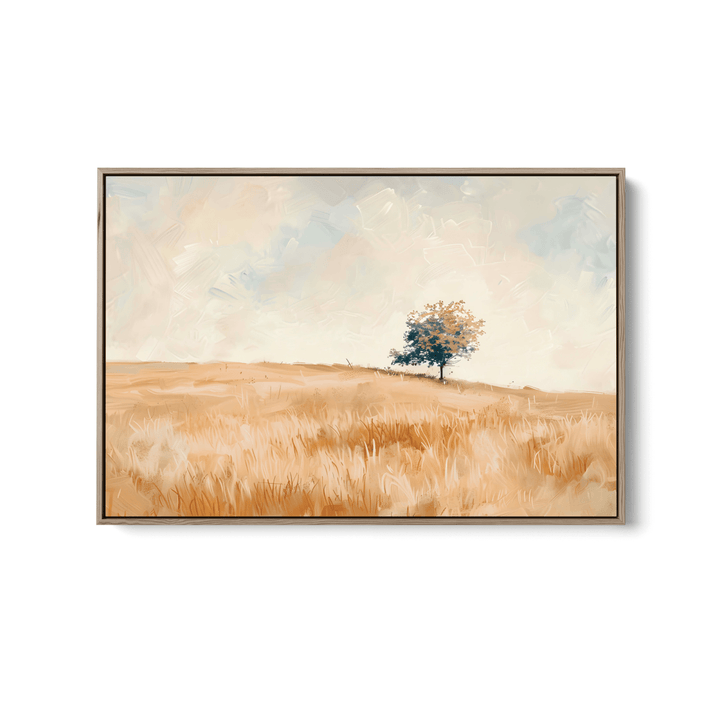 One Tree Plaine - Country Landscape Stretched Canvas or Fine Art Print - I Heart Wall Art - Poster Print, Canvas Print or Framed Art Print