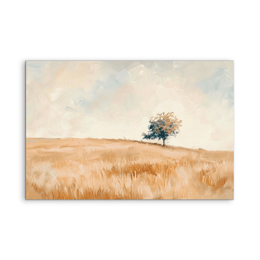 One Tree Plaine - Country Landscape Stretched Canvas or Fine Art Print - I Heart Wall Art - Poster Print, Canvas Print or Framed Art Print