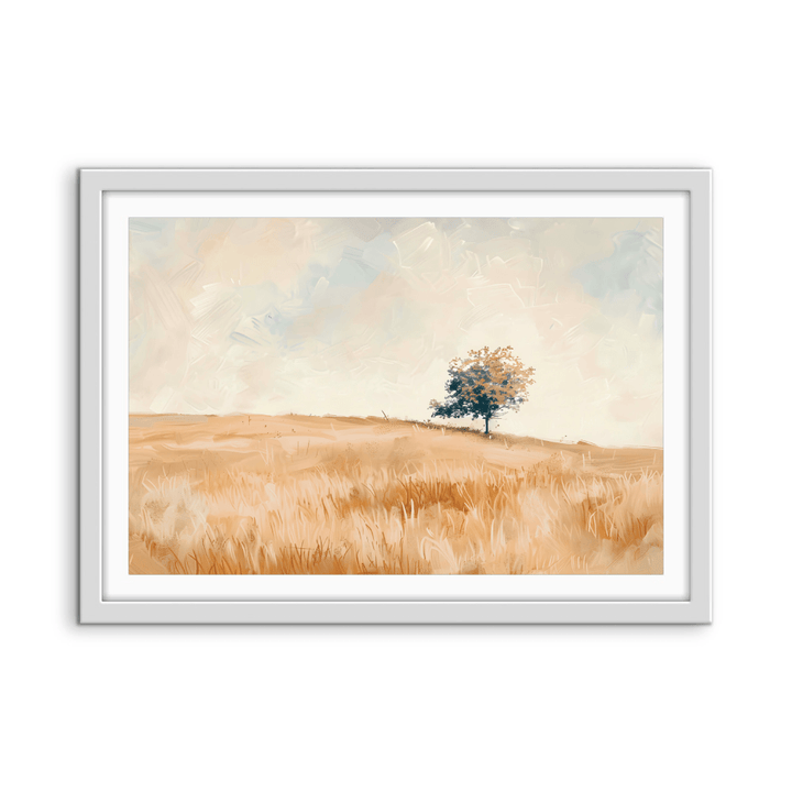 One Tree Plaine - Country Landscape Stretched Canvas or Fine Art Print - I Heart Wall Art - Poster Print, Canvas Print or Framed Art Print