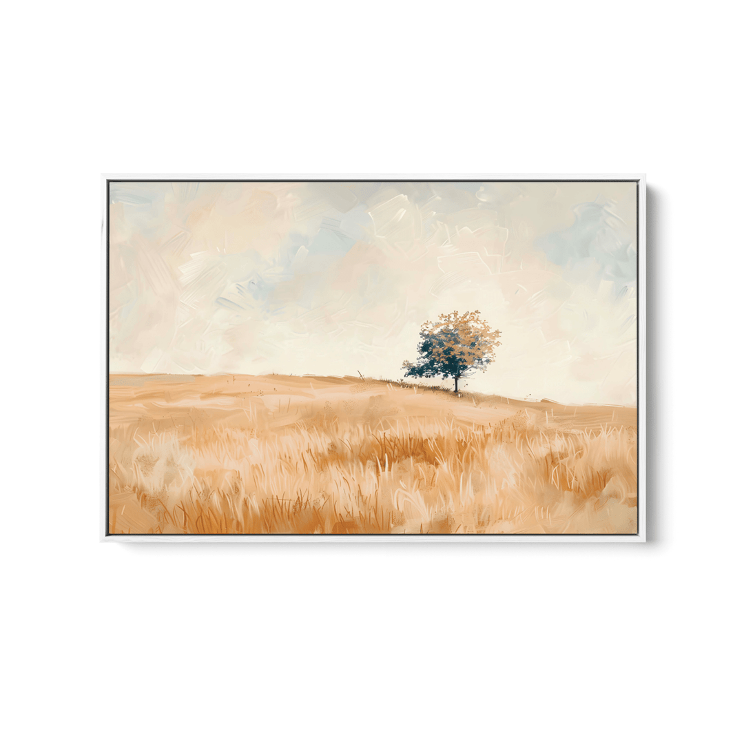 One Tree Plaine - Country Landscape Stretched Canvas or Fine Art Print - I Heart Wall Art - Poster Print, Canvas Print or Framed Art Print