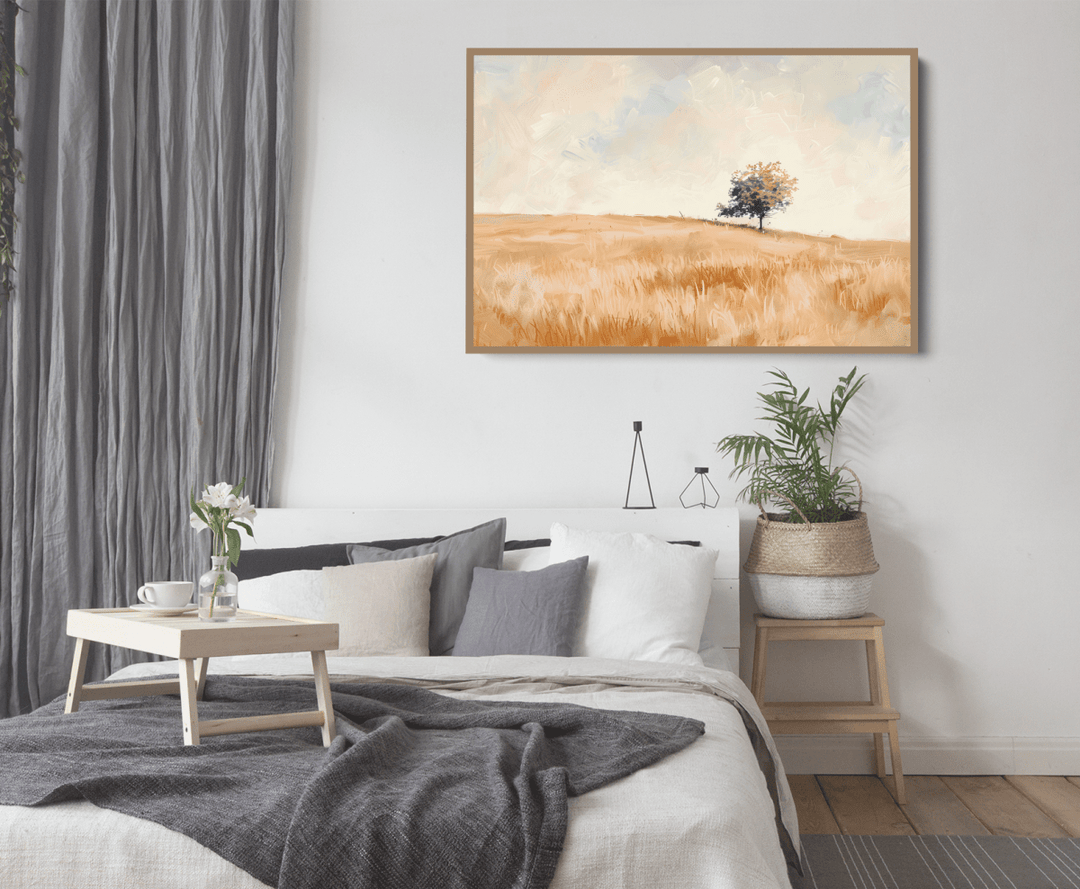 One Tree Plaine - Country Landscape Stretched Canvas or Fine Art Print - I Heart Wall Art - Poster Print, Canvas Print or Framed Art Print