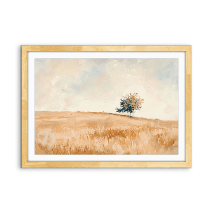 One Tree Plaine - Country Landscape Stretched Canvas or Fine Art Print - I Heart Wall Art - Poster Print, Canvas Print or Framed Art Print