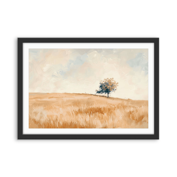 One Tree Plaine - Country Landscape Stretched Canvas or Fine Art Print - I Heart Wall Art - Poster Print, Canvas Print or Framed Art Print