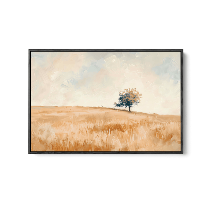 One Tree Plaine - Country Landscape Stretched Canvas or Fine Art Print - I Heart Wall Art - Poster Print, Canvas Print or Framed Art Print