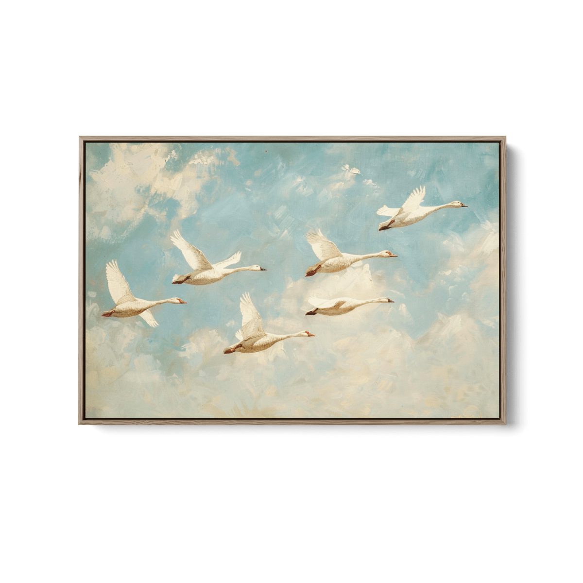 One with the Flock - Birds in the Sky, Stretched Canvas or Wall Art Print - I Heart Wall Art - Poster Print, Canvas Print or Framed Art Print