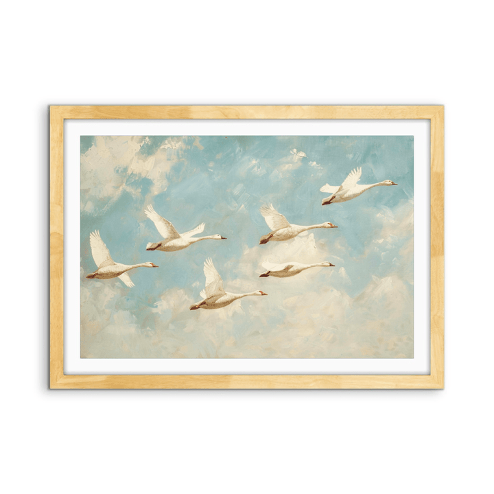 One with the Flock - Birds in the Sky, Stretched Canvas or Wall Art Print - I Heart Wall Art - Poster Print, Canvas Print or Framed Art Print