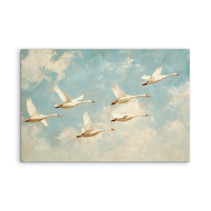 One with the Flock - Birds in the Sky, Stretched Canvas or Wall Art Print - I Heart Wall Art - Poster Print, Canvas Print or Framed Art Print