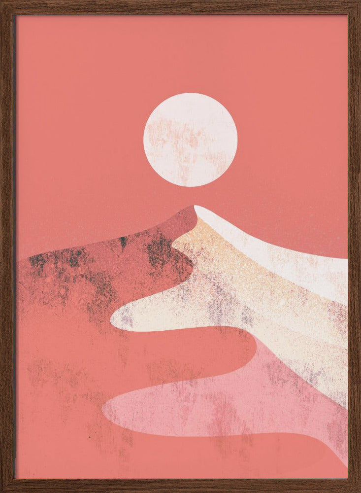 Orange Dune Peak - Stretched Canvas, Poster or Fine Art Print I Heart Wall Art
