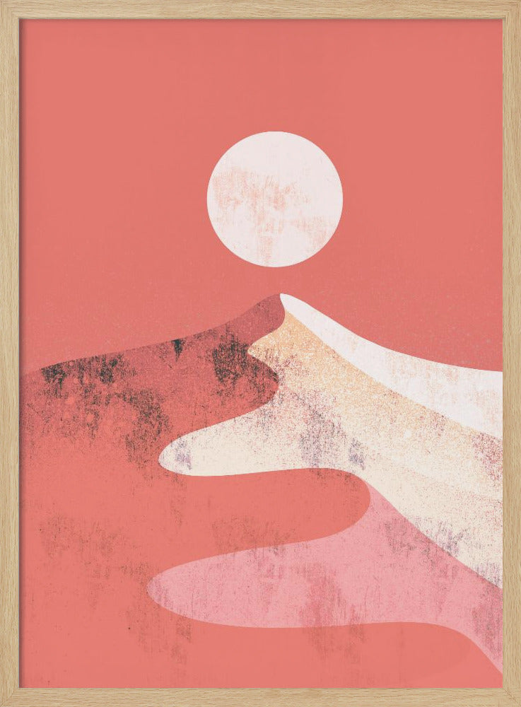 Orange Dune Peak - Stretched Canvas, Poster or Fine Art Print I Heart Wall Art