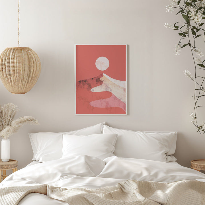 Orange Dune Peak - Stretched Canvas, Poster or Fine Art Print I Heart Wall Art