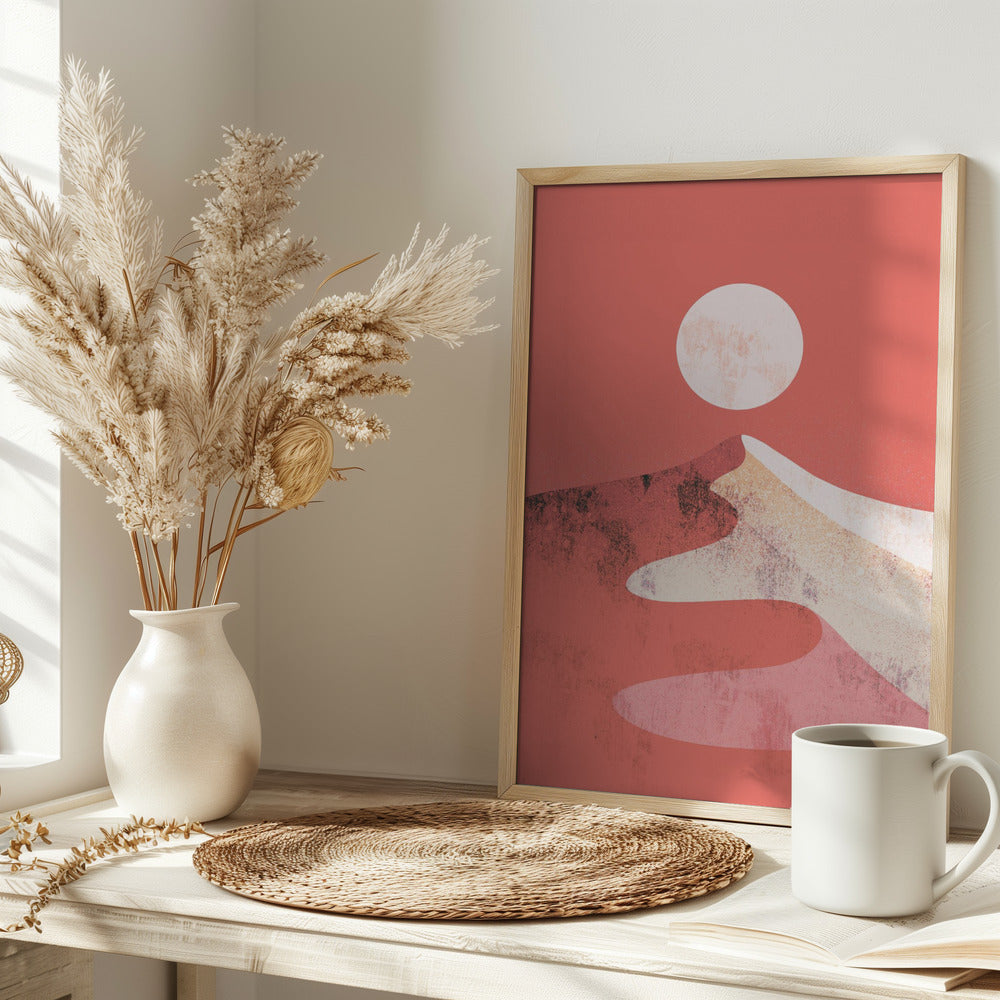Orange Dune Peak - Stretched Canvas, Poster or Fine Art Print I Heart Wall Art