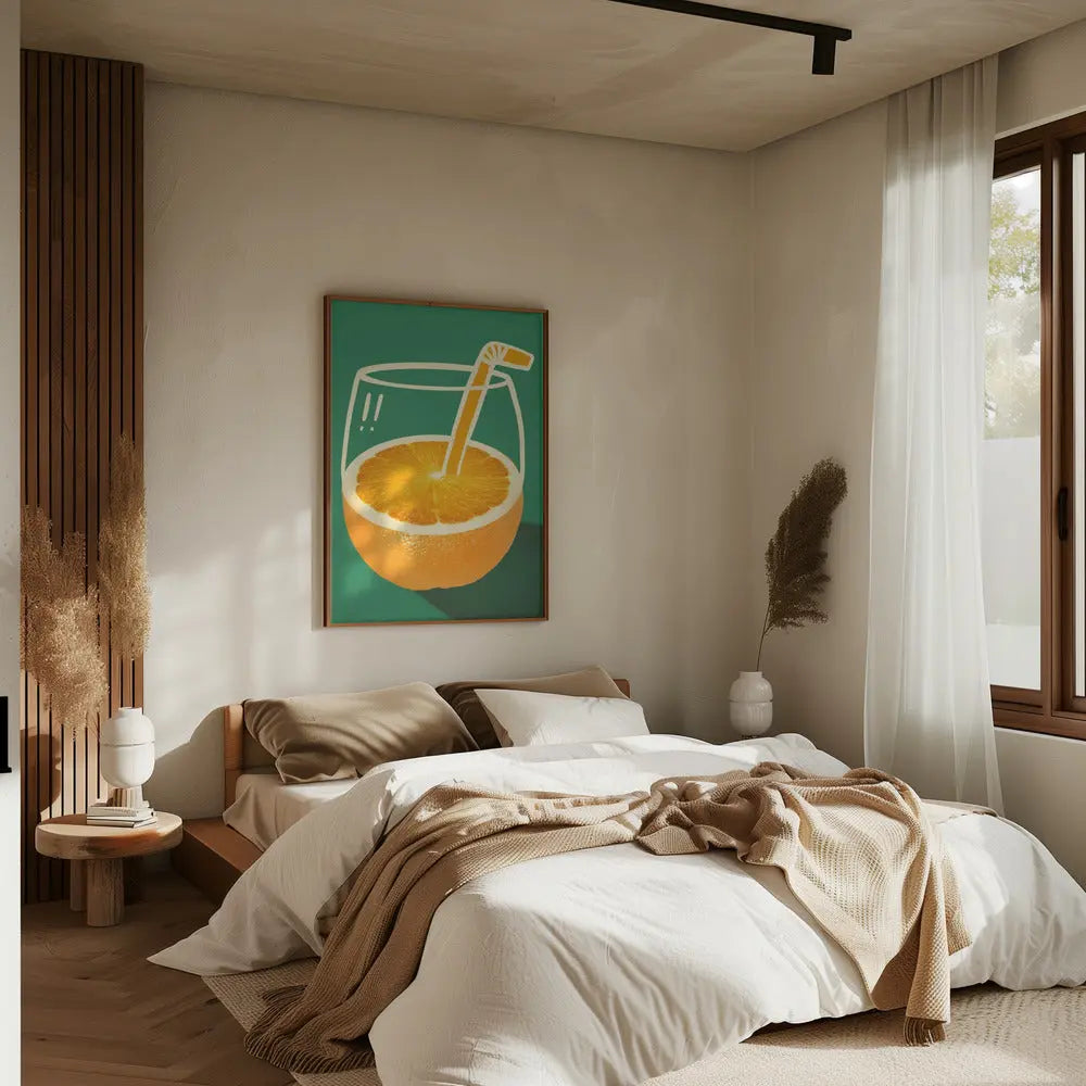 Orange juice - Stretched Canvas, Poster or Fine Art Print I Heart Wall Art