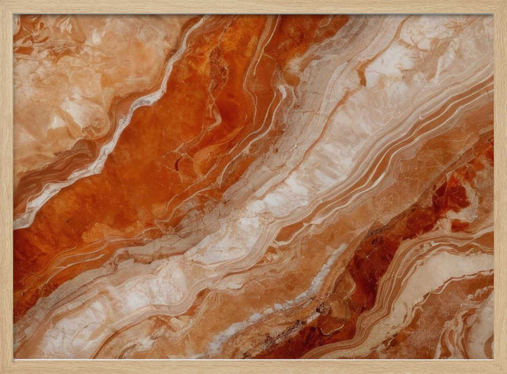 Orange Onyx Layers - Stretched Canvas, Poster or Fine Art Print - I Heart Wall Art - Poster Print, Canvas Print or Framed Art Print