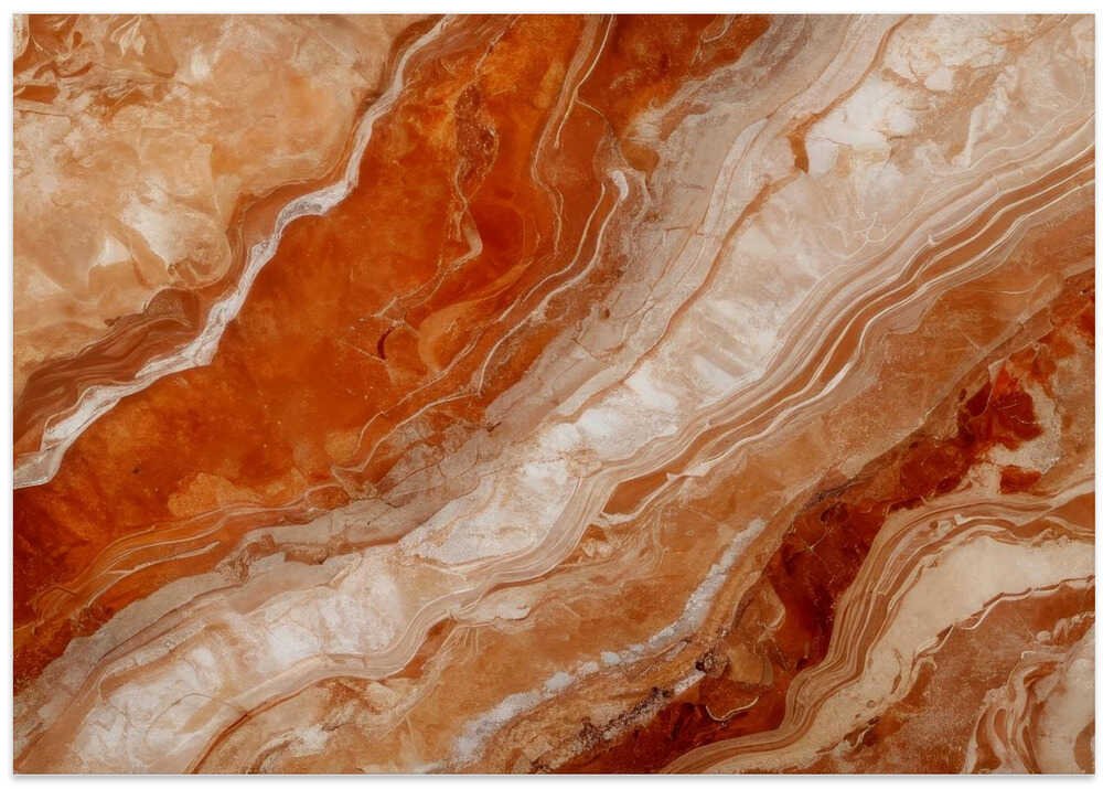 Orange Onyx Layers - Stretched Canvas, Poster or Fine Art Print - I Heart Wall Art - Poster Print, Canvas Print or Framed Art Print