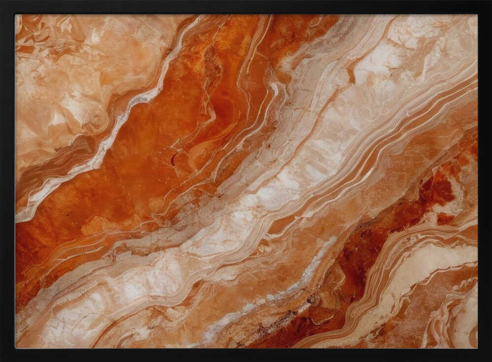 Orange Onyx Layers - Stretched Canvas, Poster or Fine Art Print - I Heart Wall Art - Poster Print, Canvas Print or Framed Art Print