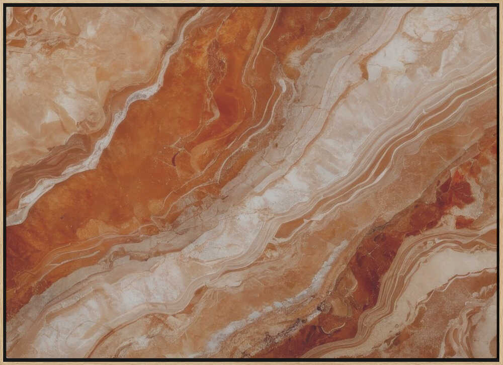 Orange Onyx Layers - Stretched Canvas, Poster or Fine Art Print - I Heart Wall Art - Poster Print, Canvas Print or Framed Art Print