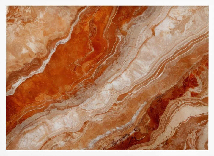 Orange Onyx Layers - Stretched Canvas, Poster or Fine Art Print - I Heart Wall Art - Poster Print, Canvas Print or Framed Art Print