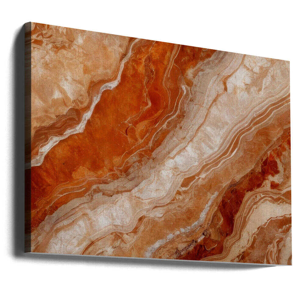 Orange Onyx Layers - Stretched Canvas, Poster or Fine Art Print - I Heart Wall Art - Poster Print, Canvas Print or Framed Art Print