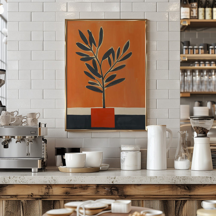 Orange Plant - Stretched Canvas, Poster or Fine Art Print I Heart Wall Art