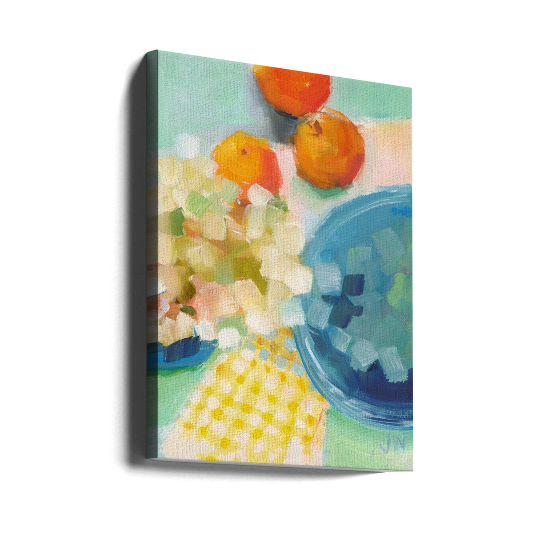 Oranges and Hydrangea - Stretched Canvas, Poster or Fine Art Print I Heart Wall Art