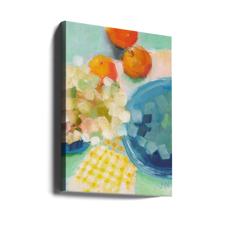 Oranges and Hydrangea - Stretched Canvas, Poster or Fine Art Print I Heart Wall Art