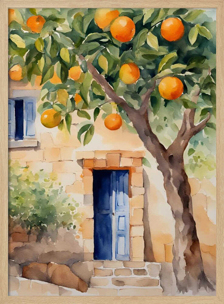 Orangetree - Stretched Canvas, Poster or Fine Art Print - I Heart Wall Art - Poster Print, Canvas Print or Framed Art Print