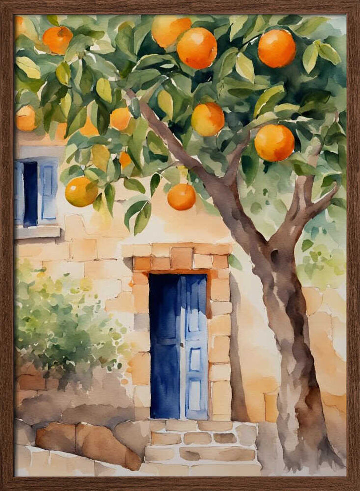 Orangetree - Stretched Canvas, Poster or Fine Art Print - I Heart Wall Art - Poster Print, Canvas Print or Framed Art Print
