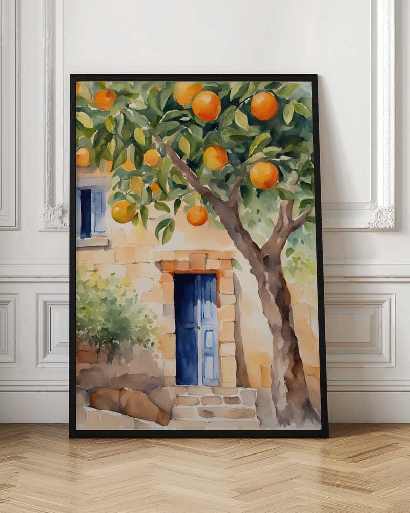 Orangetree - Stretched Canvas, Poster or Fine Art Print - I Heart Wall Art - Poster Print, Canvas Print or Framed Art Print
