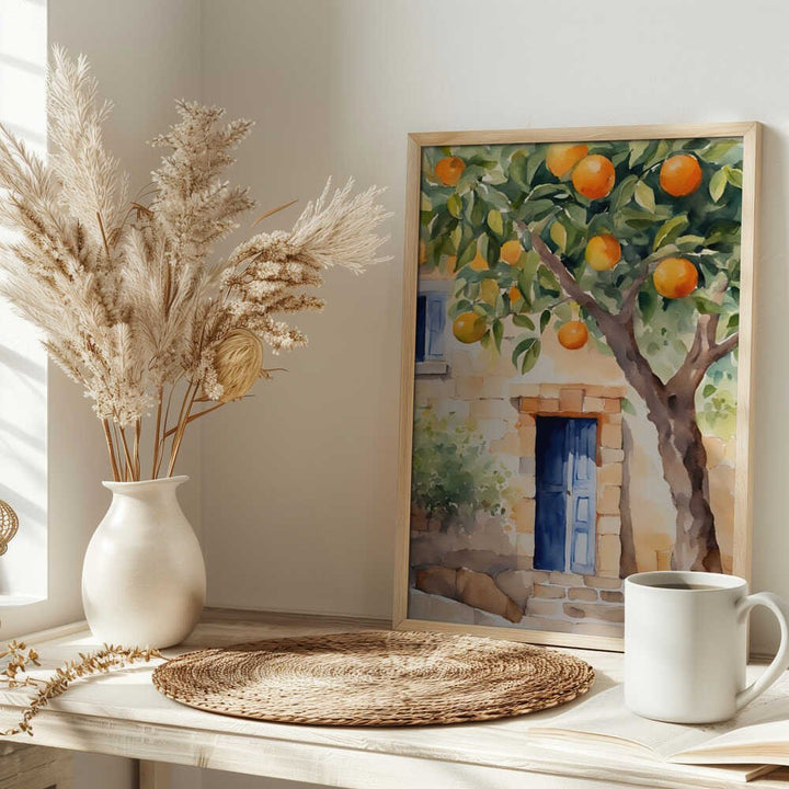 Orangetree - Stretched Canvas, Poster or Fine Art Print - I Heart Wall Art - Poster Print, Canvas Print or Framed Art Print