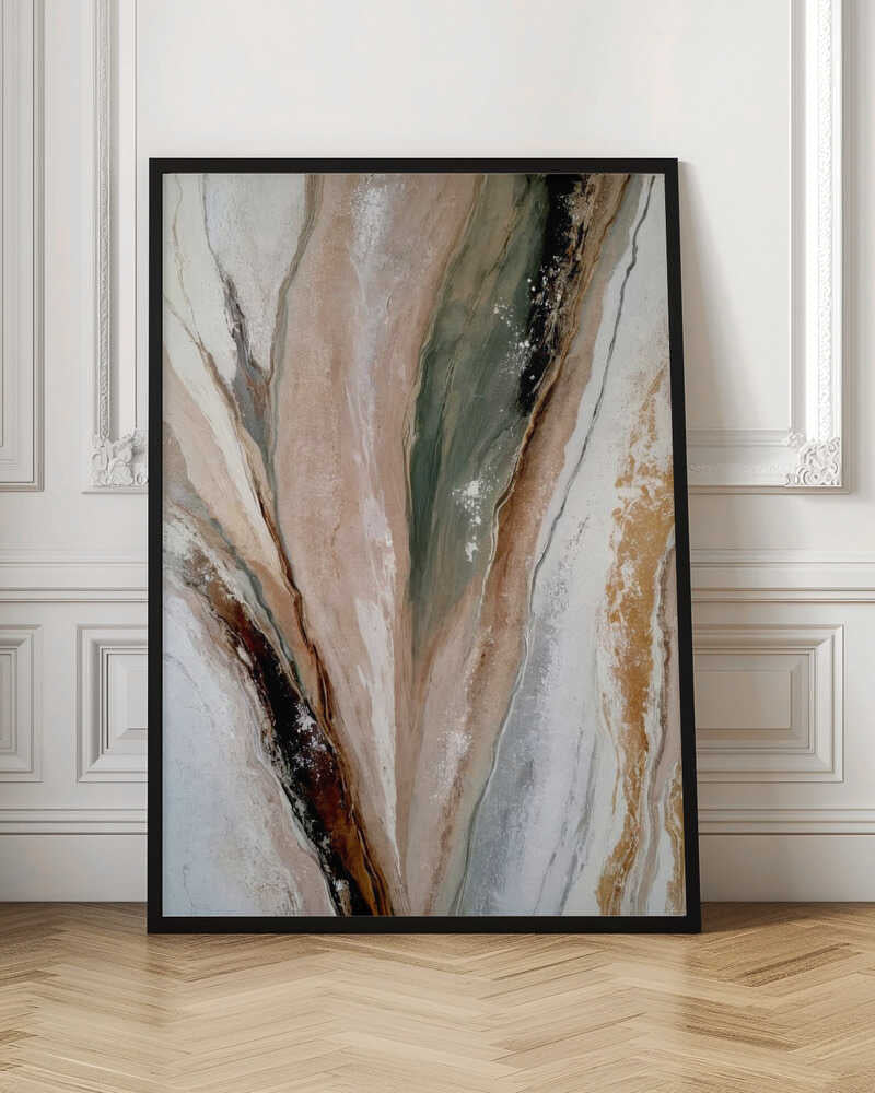 Organic Mineral Flow - Stretched Canvas, Poster or Fine Art Print - I Heart Wall Art - Poster Print, Canvas Print or Framed Art Print