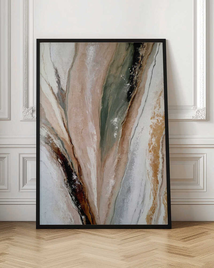Organic Mineral Flow - Stretched Canvas, Poster or Fine Art Print - I Heart Wall Art - Poster Print, Canvas Print or Framed Art Print