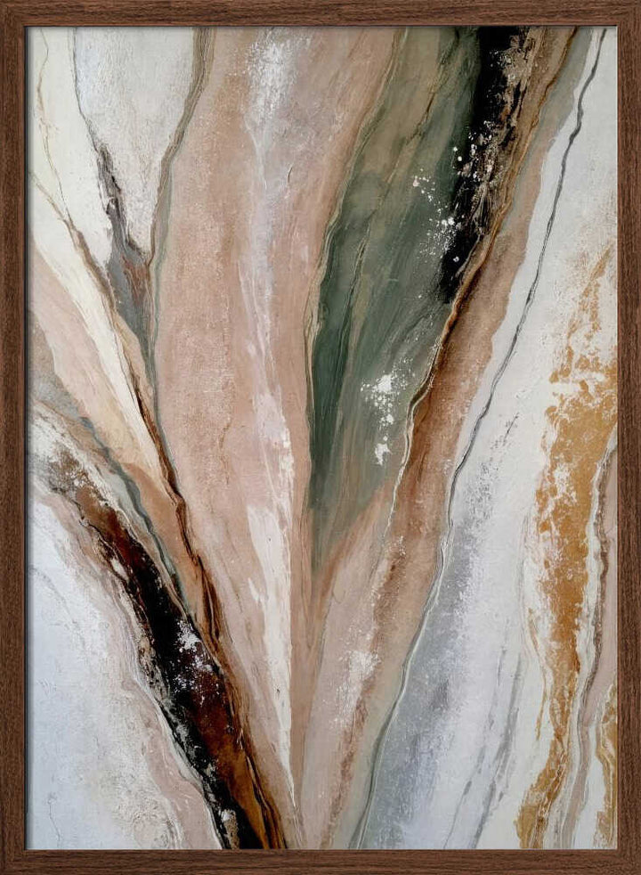 Organic Mineral Flow - Stretched Canvas, Poster or Fine Art Print - I Heart Wall Art - Poster Print, Canvas Print or Framed Art Print