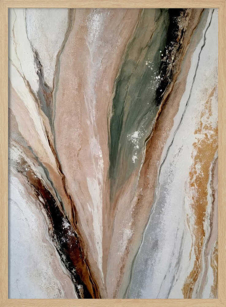 Organic Mineral Flow - Stretched Canvas, Poster or Fine Art Print - I Heart Wall Art - Poster Print, Canvas Print or Framed Art Print