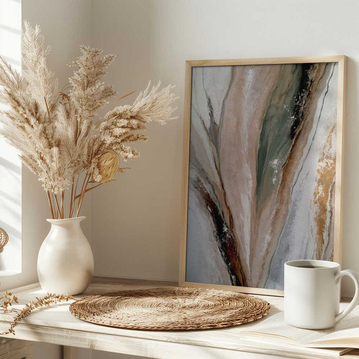 Organic Mineral Flow - Stretched Canvas, Poster or Fine Art Print - I Heart Wall Art - Poster Print, Canvas Print or Framed Art Print