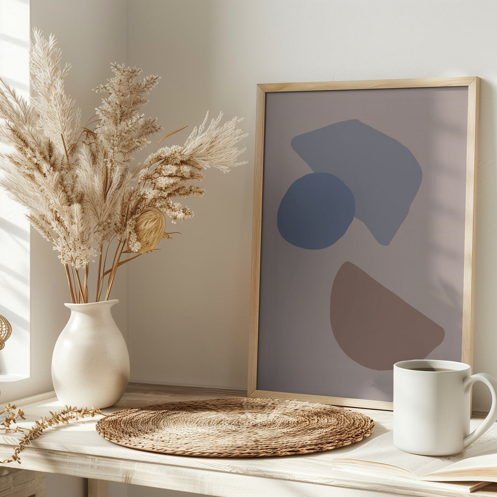 Organic Shapes 03 - Stretched Canvas, Poster or Fine Art Print I Heart Wall Art