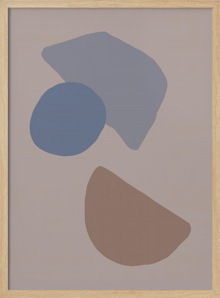 Organic Shapes 03 - Stretched Canvas, Poster or Fine Art Print I Heart Wall Art