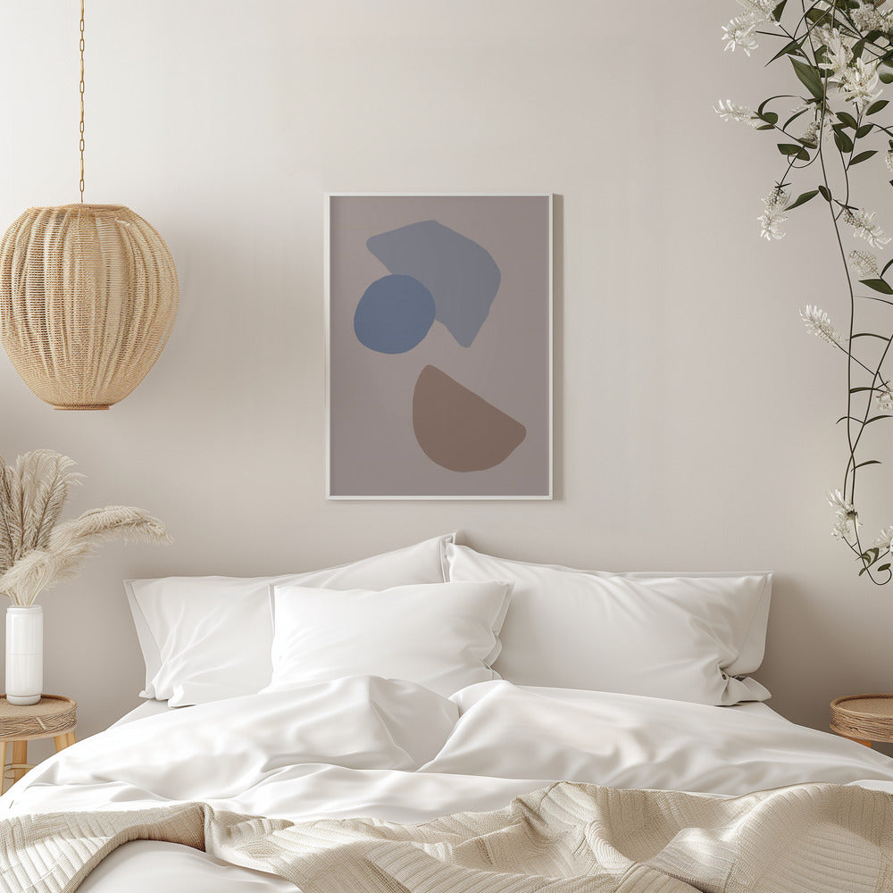 Organic Shapes 03 - Stretched Canvas, Poster or Fine Art Print I Heart Wall Art