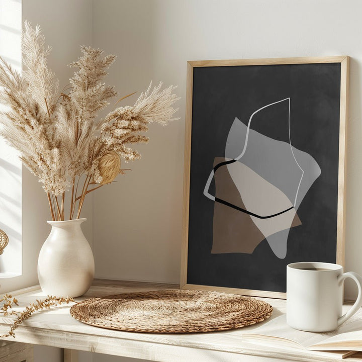 Organic Shapes in Earthy Tones - Stretched Canvas, Poster or Fine Art Print - I Heart Wall Art - Poster Print, Canvas Print or Framed Art Print